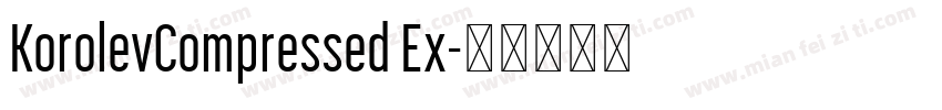 KorolevCompressed Ex字体转换